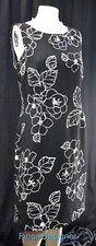 Amanda Smith Dress Womens Lined Sleeveless Floral Shift Sheath knee Sz 8 VTG NEW