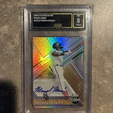 2019 Elite Extra Edition Green Michael Harris Auto #154 25/25 GMA 9 Braves Star