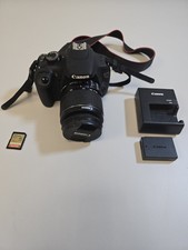 Canon EOS Rebel T5 Digital SLR Camera Black With Battey Charger Memory Card
