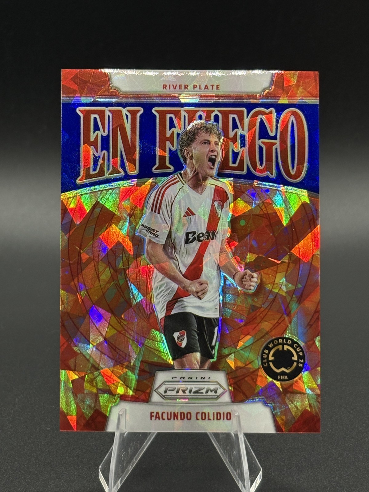 Facundo Colidio 2025 Panini Prizm FIFA Club World Cup #26 En Fuego Blue Ice #/99