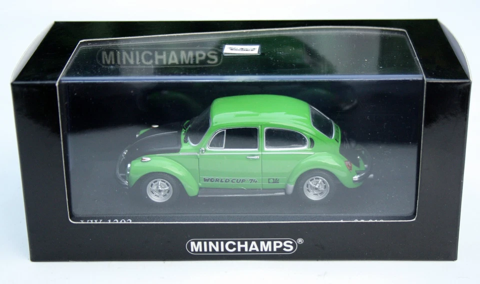 VW Maggiolino 1303 Sondermodell " World Cup 1974 ",Cliffgruen,MINICHAMPS Im M.1 - Immagine 4 di 4