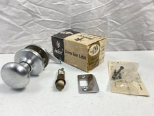 Kwikset Silver Screen Door Lock Vintage 1-341 Old Stock ￼