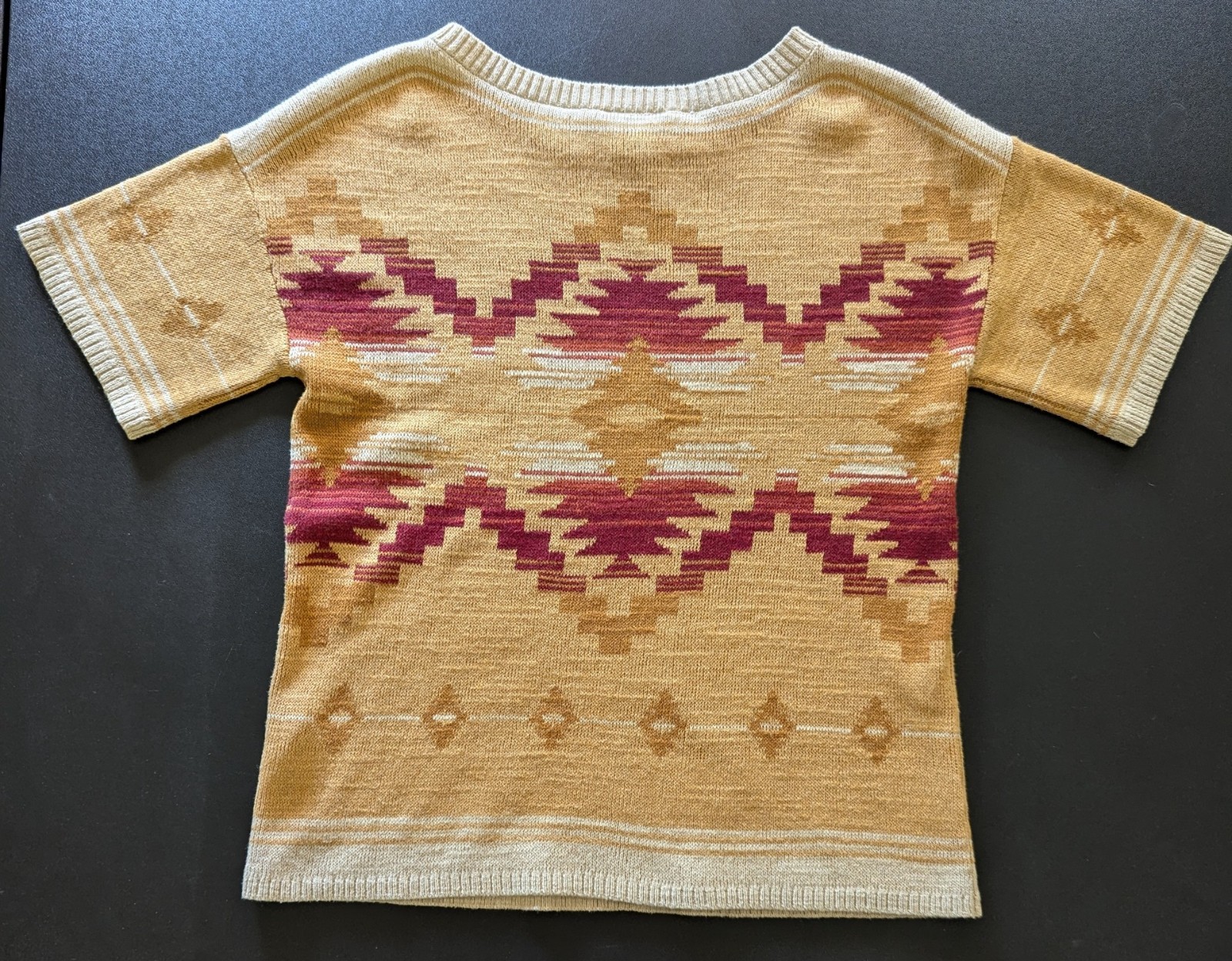 Pendleton short sleeve cotton pullover sweater So… - image 4