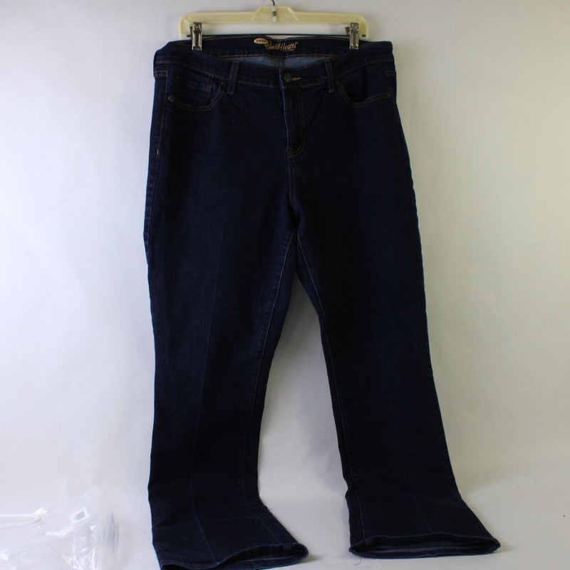 Old Navy The Sweet Heart Dark Wash Bootcut Jeans Women's Size 14 Tall