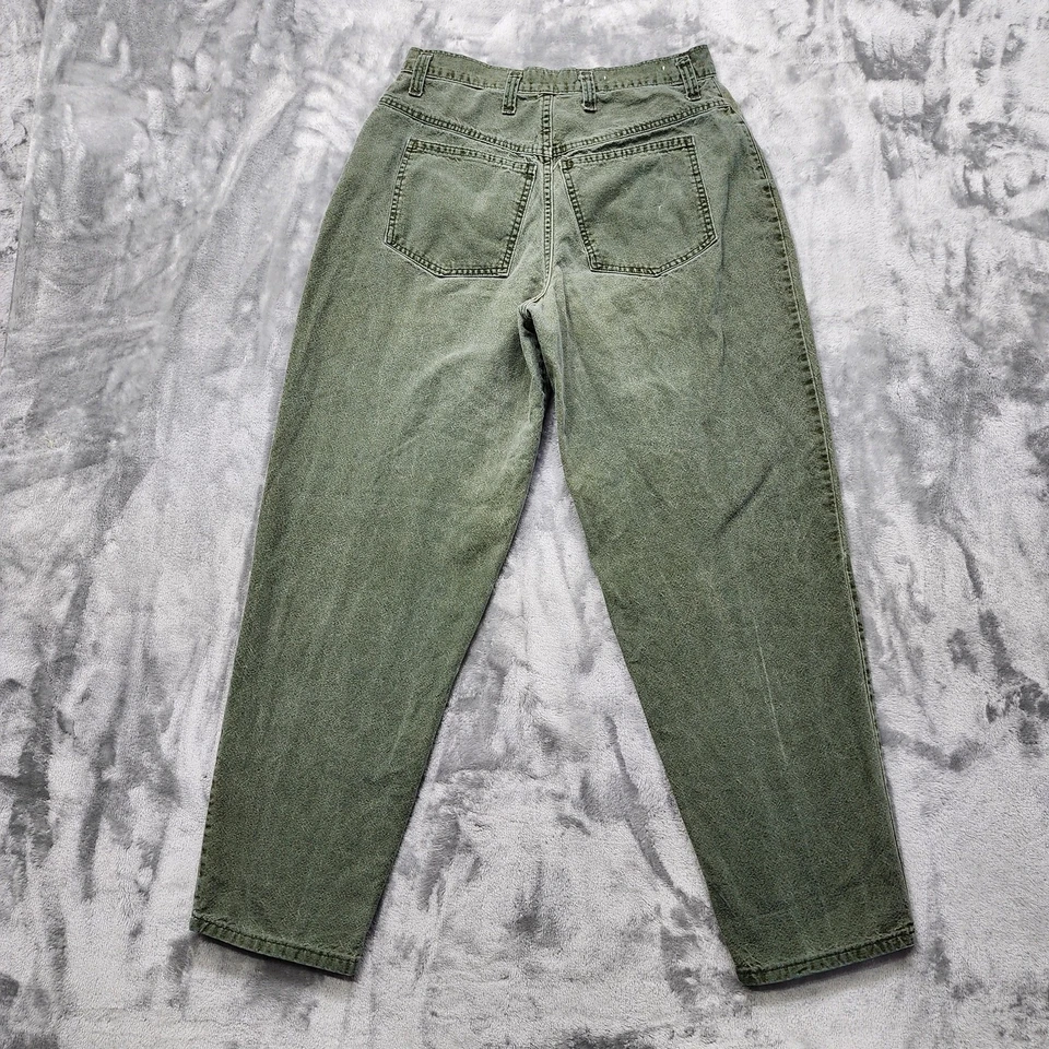 Jeans Forenza vintage años 80 para mujer 14 verde denim tiro alto cónicos holgados grunge Foto 3 de 4