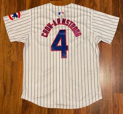 Chicago Cubs #4 Pete Crow-Armstrong 2025/26 MLB Herren Weiss Baseball Trikot