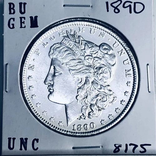 1890 BU GEM MORGAN SILVER DOLLAR UNC MS+++ U.S. MINT RARE COIN 8175