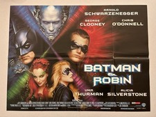 BATMAN & ROBIN - ORIGINAL UK CINEMA QUAD POSTER 1997 FILM MOVIE GEORGE CLOONEY
