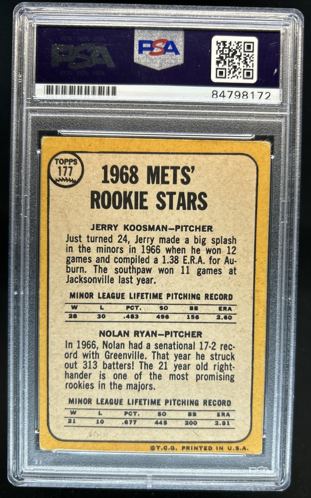 Trading Card Nolan Ryan PSA/DNA Certified Authentic Auto Autograph 10 view 2