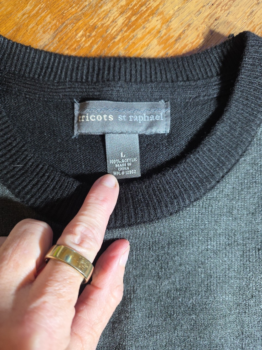 Tricots St Raphael Mens Patchwork Colorblock Pull… - image 4