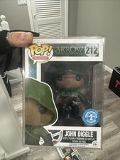 Funko Pop Arrow John Diggle #212 Underground Toys Exclusive-Vaulted w/protector