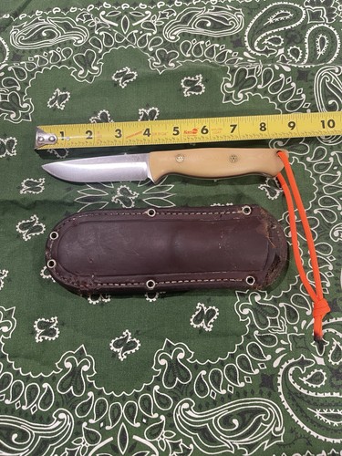 Bark River Knives CPM 3V White Micarta- Fixed Blade Knife-USA Made