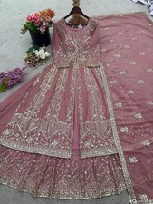 Pakistani Dress Top And Lehenga Ready To Wear Suits Indian Wedding Party 3 Piece