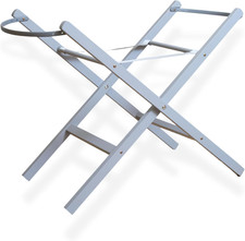 Clair De Lune Self Assembly Natural Moses Basket Folding Stand