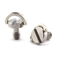 1/4"-20 D-Ring Camera Fixing Screw, 2 Pack D Shaft Quick Release Plate Mounting