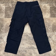 5.11 Tactical Pants Mens 38x30 Navy Blue Cargo Ripstop Taclite EMS Utility 74363