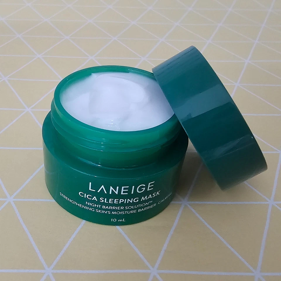 LANEIGE Cica Sleeping Mask 10ml 10pcs Soothing Care Moisturizing Night Cream NEW - Image 3 of 4
