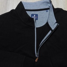 JOHNNIE-O Mens 3XL XXXL SULLY PULLOVER BLACK 1/4 ZIP SWEATSHIRT SWEATER