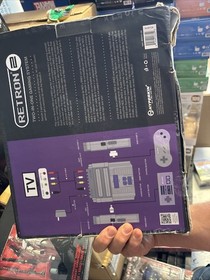 Hyperkin NES/SNES Retron 2 Launch Edition Gray Video Game Gaming Console - CIB