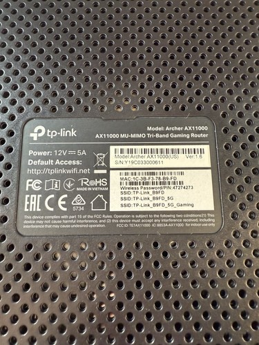 TP-LINK Archer AX11000 Tri-Band Wi-Fi Gaming Router - Bild 6 von 8