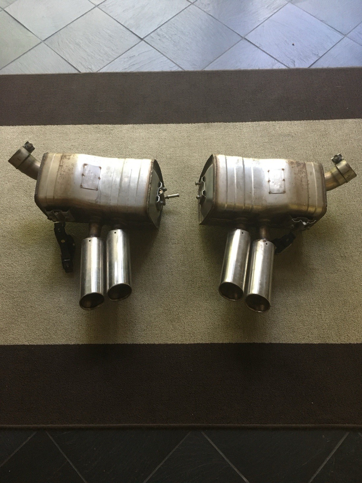 Maserati 4200 M138 Coupe Rear Mufflers Very Good Condition From 2006 20K Coupe