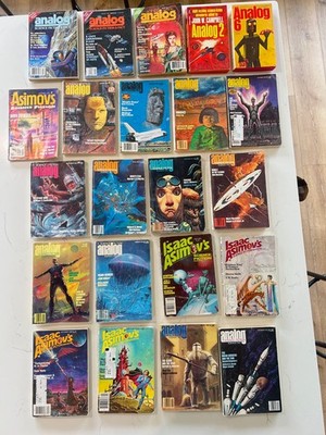 Vintage Analog & Asimov s Sci-Fi  Lot 25+ Science Fiction Digest PB
