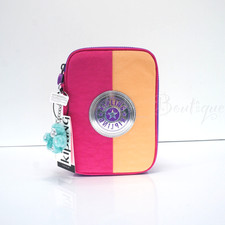 Estuche para 100 bolígrafos Kipling accesorio para lápices poliamida KI0672 Chromapop rosa naranja 59