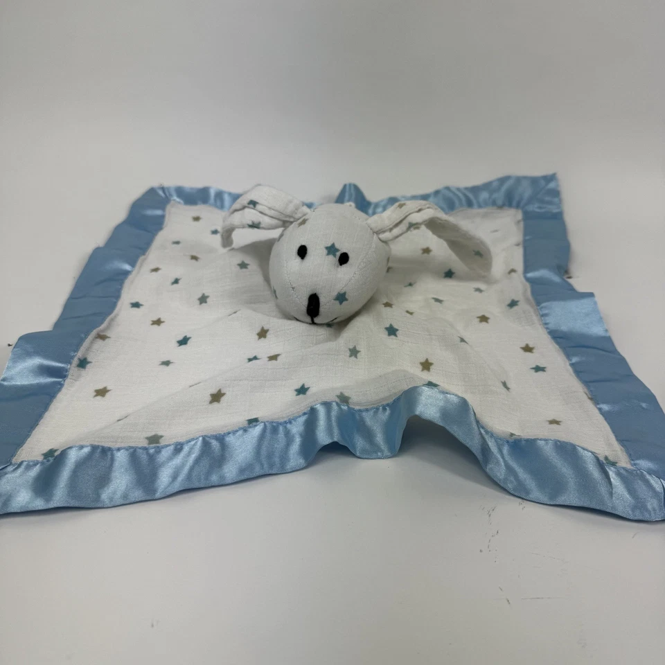Manta de seguridad muselina Aden + Anais Bunny Lovey Musy Mate azul Oh My Stars en muy buen estado Foto 3 de 4