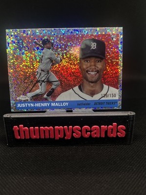 2025 Topps Chrome Platinum Justyn-Henry Malloy Speckle Refractor /150 