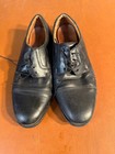 Florsheim Mens Oxford Dress Shoes Black Leather FlexSole Embossed Lace Up 8EEE — photo 4