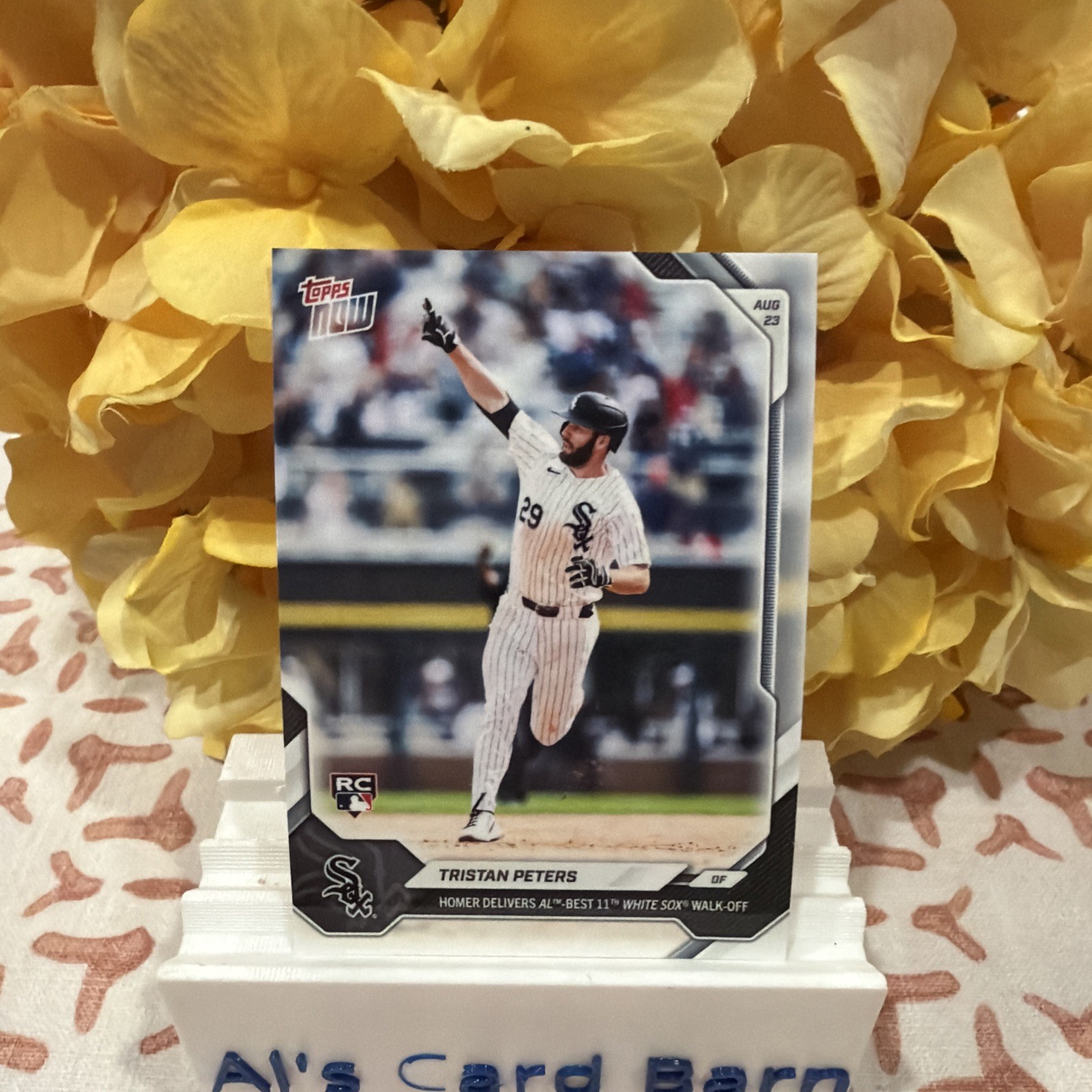 2026 Topps Now Card #589 Tristan Peters “HR Delivers White Sox 11th Walk Off” RC
