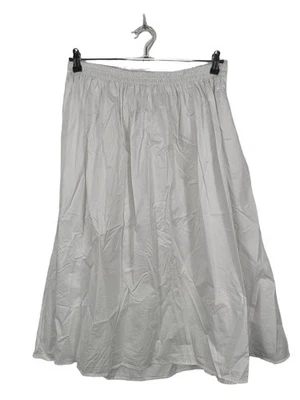 ZARA Jupe évasée Dames Jupe T EU 38 blanc style décontracté - Photo 1/4
