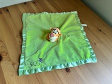 Disney Winnie Pooh Tigger Security Blanket Lovey Plush Embroidered Satin Trim