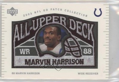 2003 Upper UD Patch Collection All-Upper Deck Marvin Harrison #UD-18 HOF 0o9