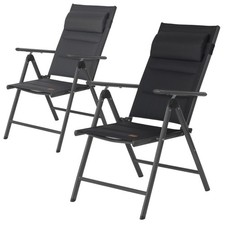 Gartenstuhl Klappstuhl Alu Campingstuhl Liegestuhl Balkon Hochlehner CampFeuer