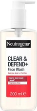 Neutrogena Clear & Defend+ Face Wash (1x 200ml), Purifying Facial Wash for...