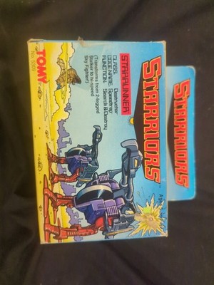 STARRIORS Starrunner 1984 TOMY Vintage Toy BOX Destructor Speedtrap transform