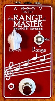 Rangemaster Treble Tooster (clone), OC44, Guitar Pedal, White Trim