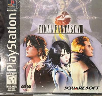 Final Fantasy VIII Sony PlayStation 1, 4 Discs, Manual, Squaresoft, T-Teen, 1999