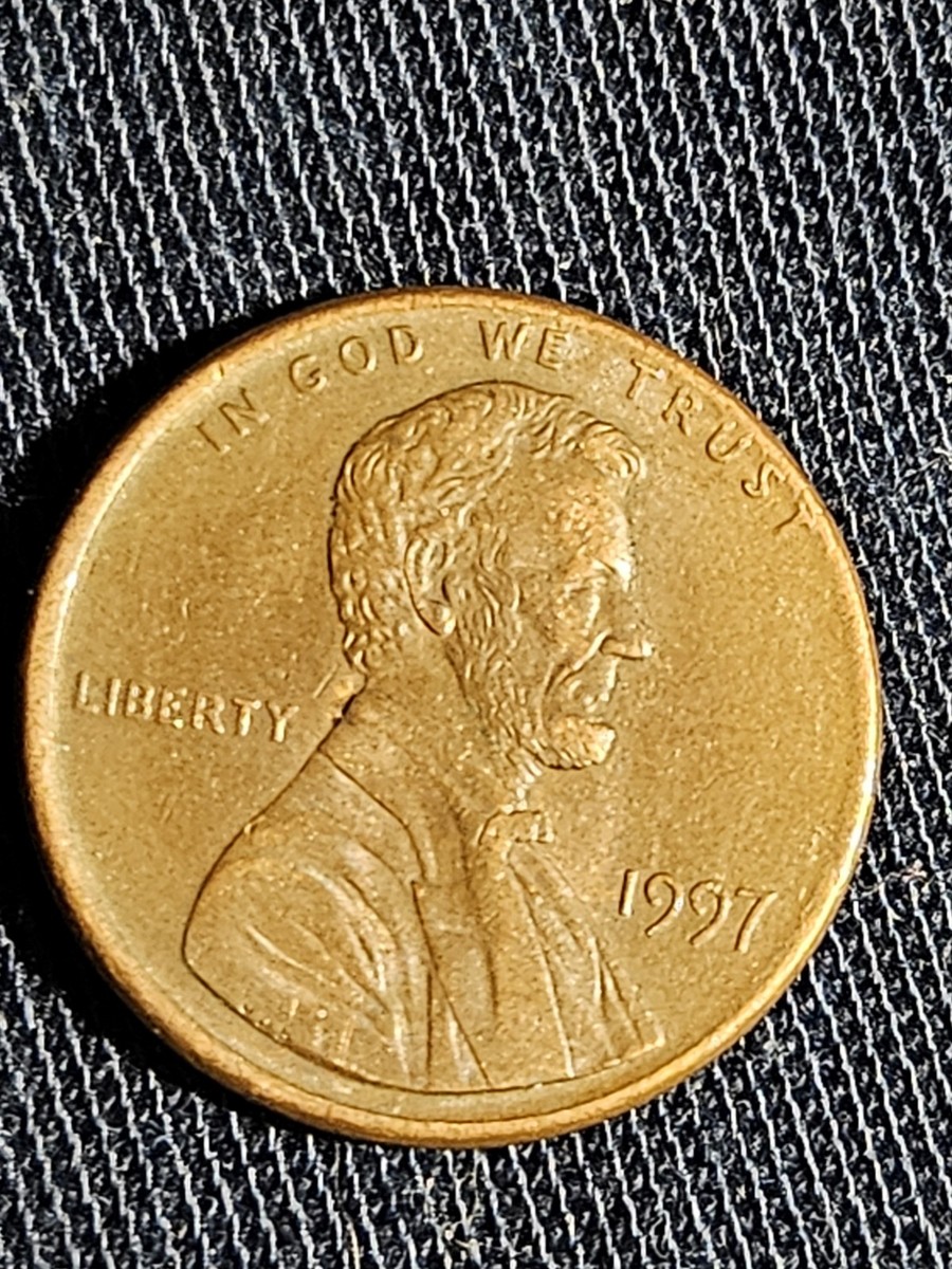 トップス penny 1997 Penny Errors Struck Off Center, No Mint Mark, Close AM | eBay