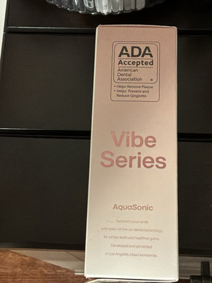 AquaSonic Vibe Ultra-Whitening Sonic Toothbrush 40,000 VPM 4-Speed Pink