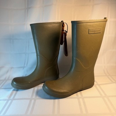 Bisgaard Barefoot green rubber boots 38 women's