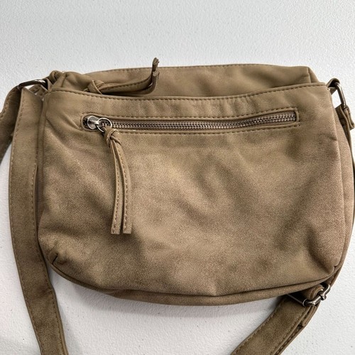 Bueno Tan Faux Suede Crossbody Bag Adjustable Festival Western Purse Pocketbook - Picture 10 of 11