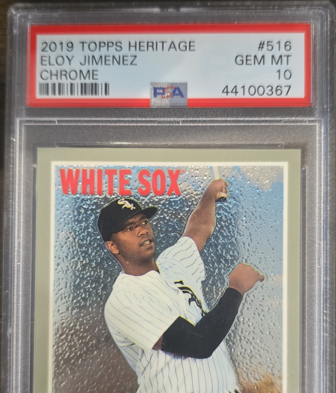 2019 Topps Heritage Eloy Jimenez #THC-516 Chrome /999 PSA 10 Rookie