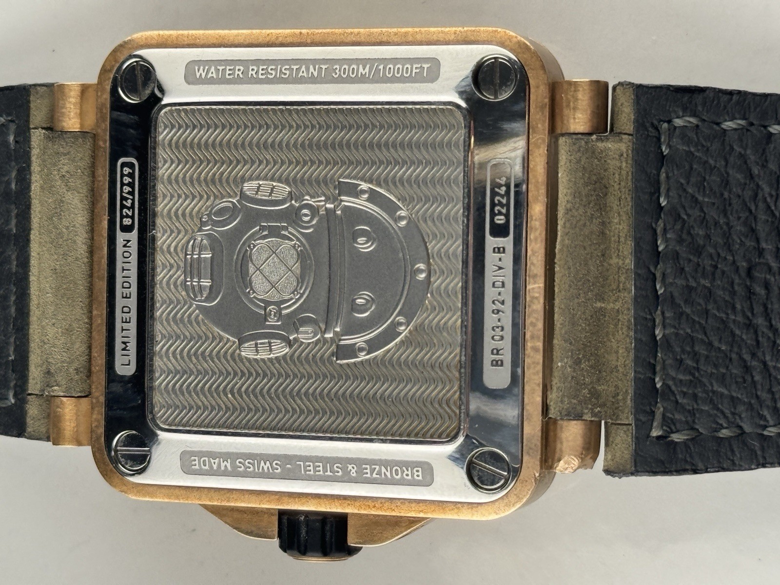 Bell & Ross BR 03-92 Limited Edition Bronze Diver w Pelican Box/Papers Excellent