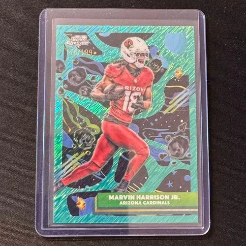 ☕️MK 2025 TOPPS CHROME COSMIC TEAL MARVIN HARRISON JR. /199