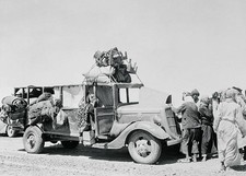 Saudi Arabia Arabian passenger auto between Riyadh and Mecca 1940 Old Photo