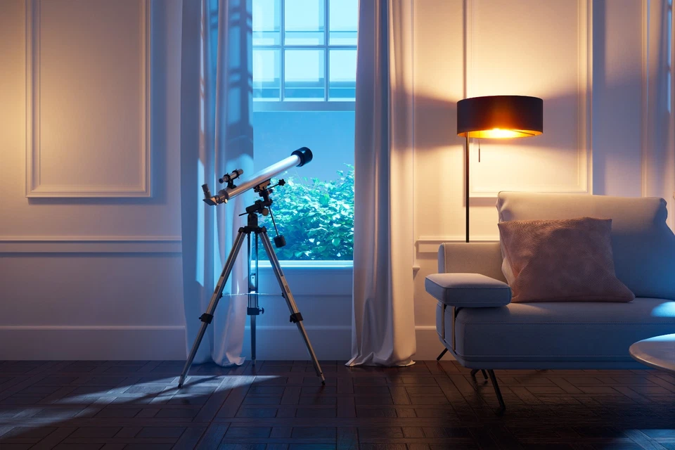 Barska 900X60mm Starwatcher Refractor Astronomical Telescope with Tripod AE10754 - Image 3 of 4