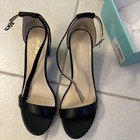 Ankis Black Heels Size 9.5M for Women Open Toe Ankle Strap High Heel Shoe  — photo 3