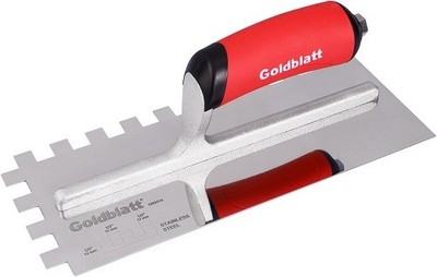 G02416 Goldblatt Notch Trowel 1/2 SQ - 1PK